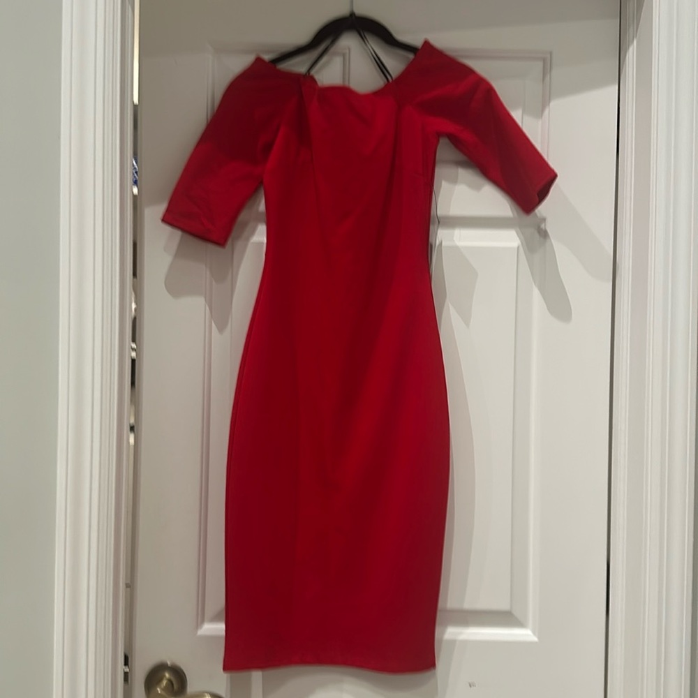 NWT Lulus red midi dress
